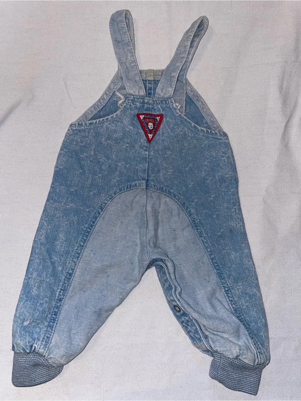 90s Vintage OshKosh Overalls Acid Wash 6-9 Months